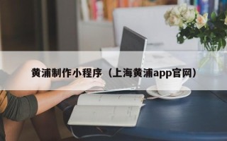 石河子黄浦制作小程序（上海黄浦app官网）