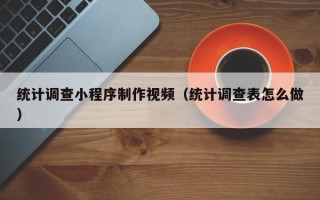 石河子统计调查小程序制作视频（统计调查表怎么做）