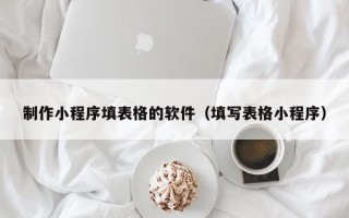 石河子制作小程序填表格的软件（填写表格小程序）