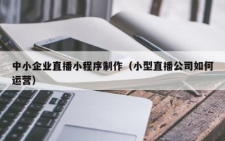 石河子中小企业直播小程序制作（小型直播公司如何运营）